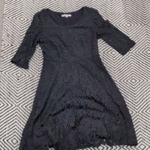 Black lace dress